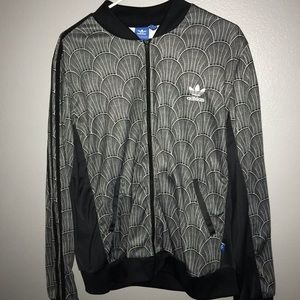 old school shell top adidas zip up jacket